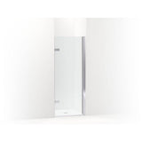 Kohler - ComposedE 3/8'' pivot door glass and hardware, no handle - Bright Polished Silver