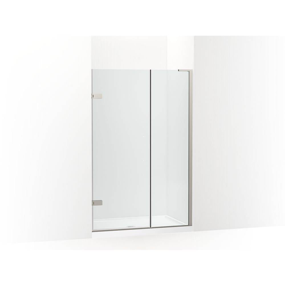 Kohler - ComposedE 3/8'' pivot door glass and hardware, no handle - Anodized Brushed Nickel