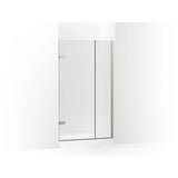 Kohler - ComposedE 3/8'' pivot door glass and hardware, no handle - Anodized Brushed Nickel