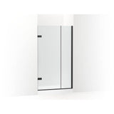 Kohler - ComposedE 3/8'' pivot door glass and hardware, no handle - Matte Black