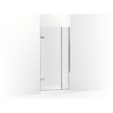 Kohler - ComposedE 3/8'' pivot door glass and hardware, no handle - Bright Polished Silver