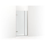 Kohler - ComposedE 3/8'' pivot door glass and hardware, no handle - Anodized Brushed Nickel
