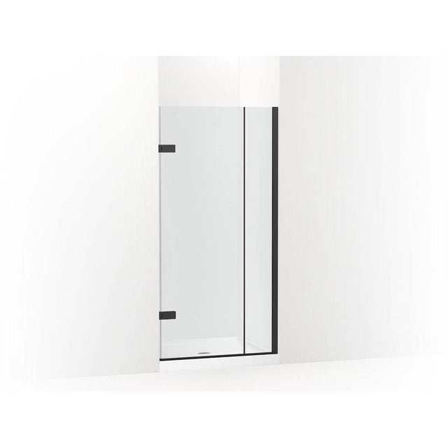 Kohler - ComposedE 3/8'' pivot door glass and hardware, no handle - Matte Black