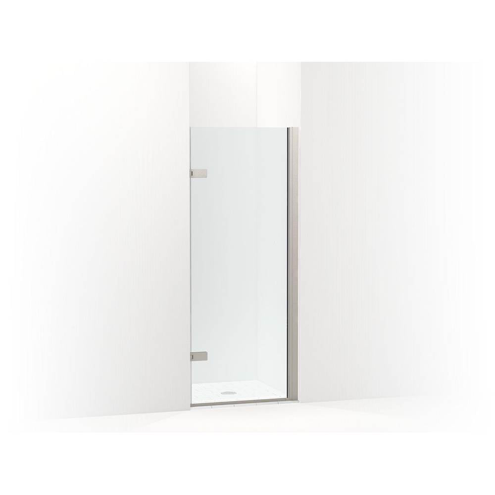 Kohler - ComposedE 3/8'' pivot door glass and hardware, no handle - Anodized Brushed Nickel