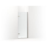 Kohler - ComposedE 3/8'' pivot door glass and hardware, no handle - Anodized Brushed Nickel