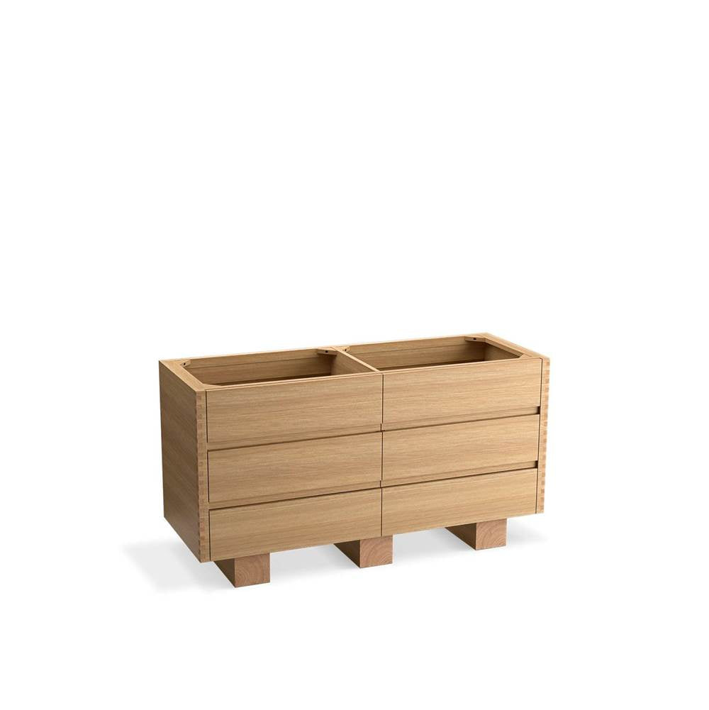 Kohler - LandshapesE by Daniel Arsham 60'' bathroom vanity cabinet - Stratified Oak