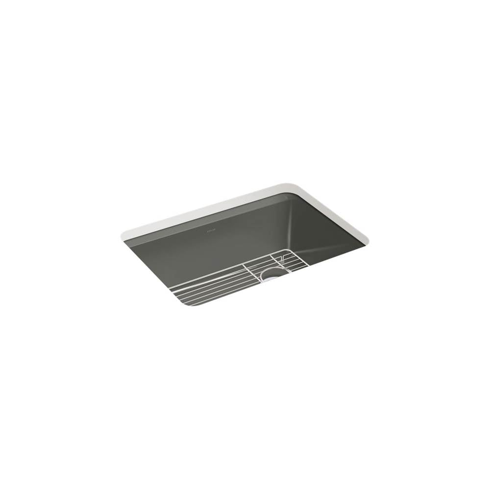 Kohler - Riverby 27 in. Undermount Single-Bowl Kitchen Sink - Thunder Grey