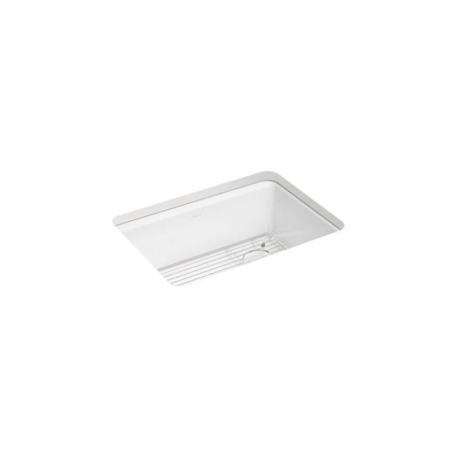 Kohler - Riverby 27 in. Undermount Single-Bowl Kitchen Sink - White