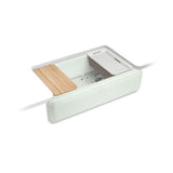 Kohler - Riverby 35-3/4'' undermount single-bowl farmhouse workstation kitchen sink - Sea Salt