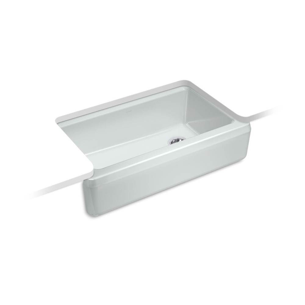 Riverby 35-3/4'' undermount single-bowl farmhouse workstation kitchen sink