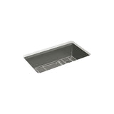 Kohler - Riverby 33'' undermount single-bowl kitchen sink - Thunder Grey