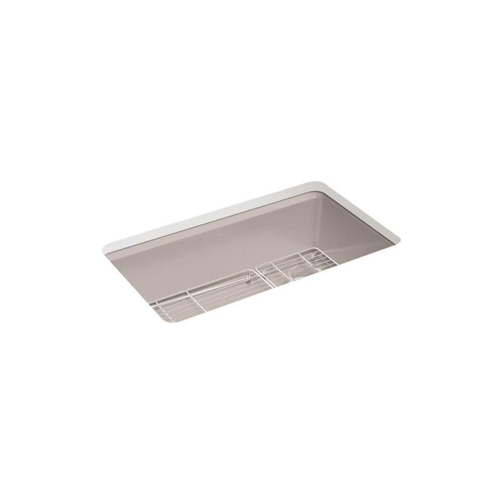Kohler - Riverby 33'' undermount single-bowl kitchen sink - Truffle