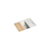 Riverby 27'' undermount single-bowl workstation kitchen sink