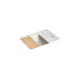 Kohler - Riverby 27'' undermount single-bowl workstation kitchen sink - Dune