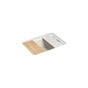 Kohler - Riverby 27'' undermount single-bowl workstation kitchen sink - Biscuit