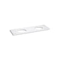 Kohler - Silestone 73'' quartz vanity top with two oval cutouts - Eternal Statuario