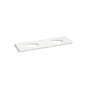 Kohler - Silestone 73'' quartz vanity top with two oval cutouts - Miami White
