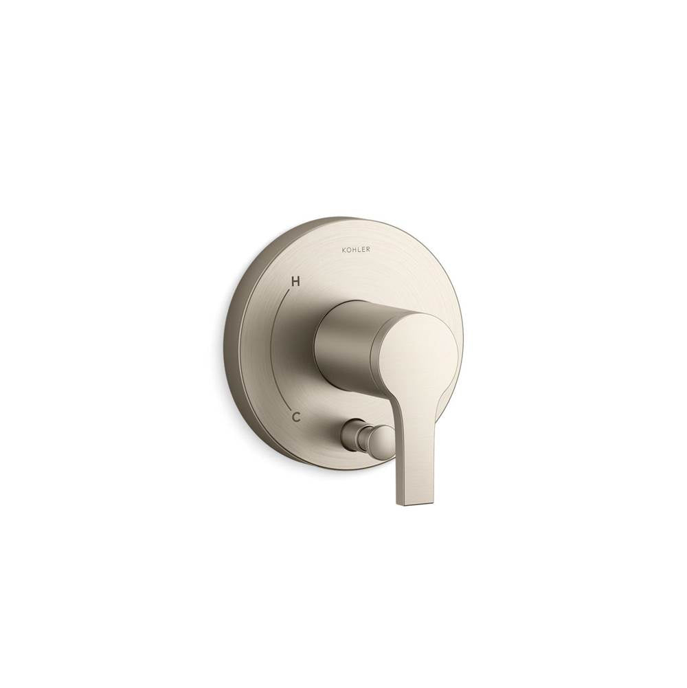Kohler - Elate Rite-Temp valve trim with diverter - Vibrant Brushed Nickel