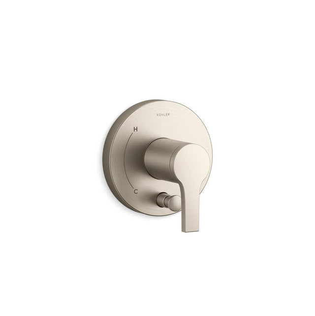 Kohler - Elate Rite-Temp valve trim with diverter - Vibrant Brushed Nickel
