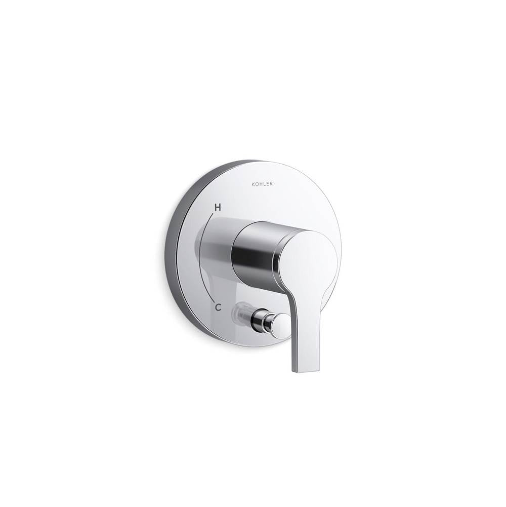 Kohler - Elate Rite-Temp valve trim with diverter - Polished Chrome