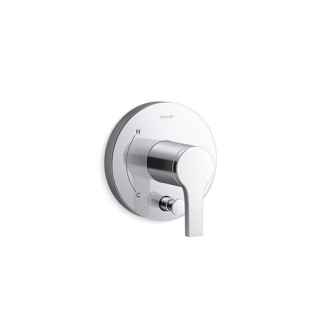 Kohler - Elate Rite-Temp valve trim with diverter - Polished Chrome