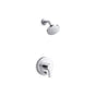 Kohler - Elate Rite-Temp shower trim kit with push-button diverter, 1.5 gpm - Polished Chrome