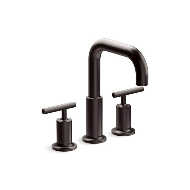 Kohler - Purist Deck-Mount Bath Faucet Trim With Lever Handles - Brushed Graphite