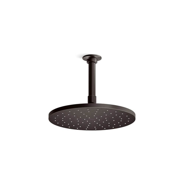Kohler - Contemporary Round 10 in. Single-Function Rainhead 1.75 GPM - Brushed Graphite