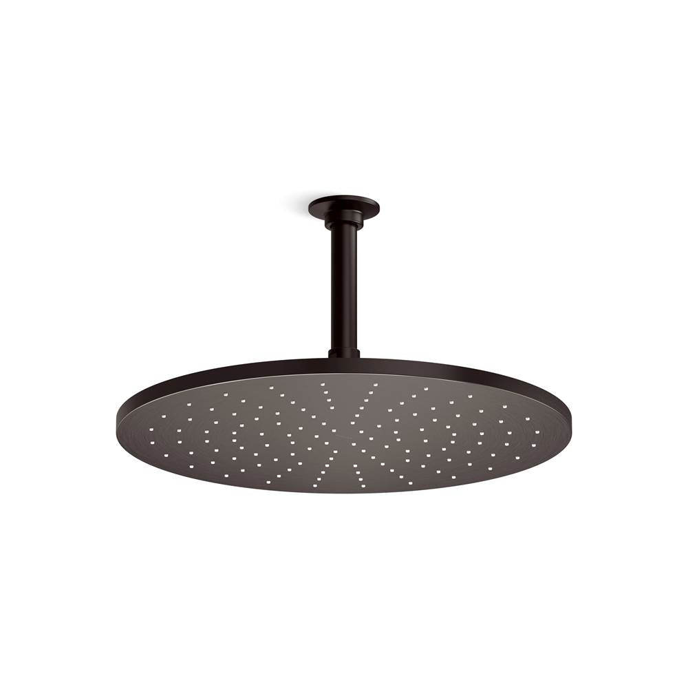 Kohler - Contemporary Round 14 in. Single-Function Rainhead 2.5 GPM - Brushed Graphite
