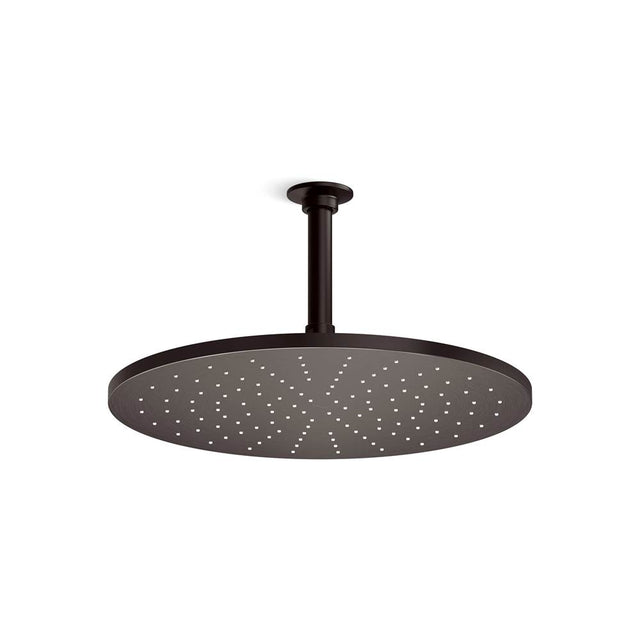 Kohler - Contemporary Round 14 in. Single-Function Rainhead 2.5 GPM - Brushed Graphite