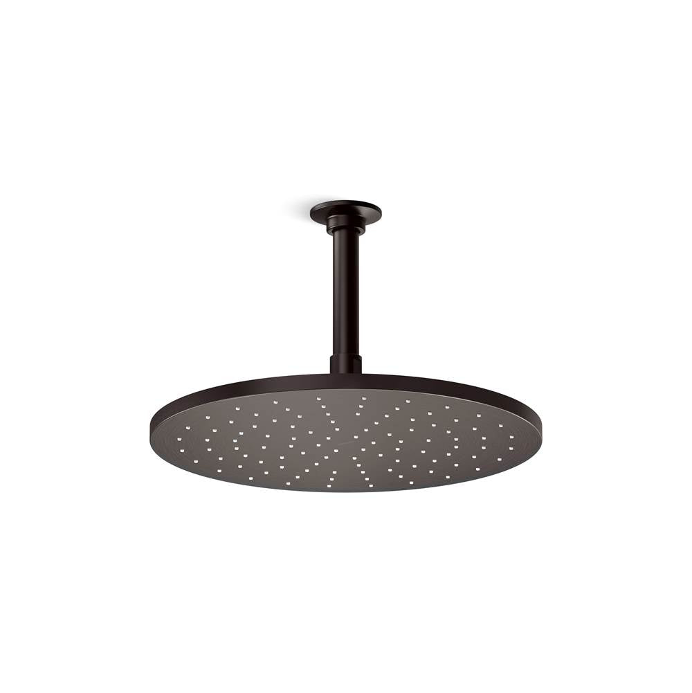 Kohler - Contemporary Round 12 in. Single-Function Rainhead 2.5 GPM - Brushed Graphite