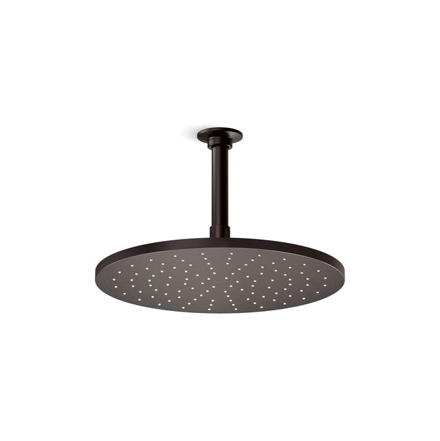 Kohler - Contemporary Round 12 in. Single-Function Rainhead 2.5 GPM - Brushed Graphite
