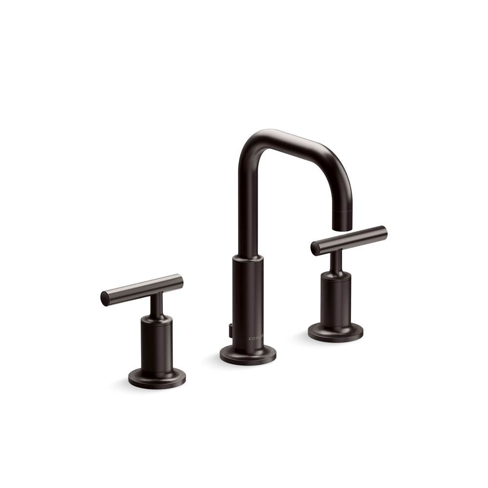 Kohler - Purist Widespread Bathroom Sink Faucet With Lever Handles 1.2 GPM - Brushed Graphite