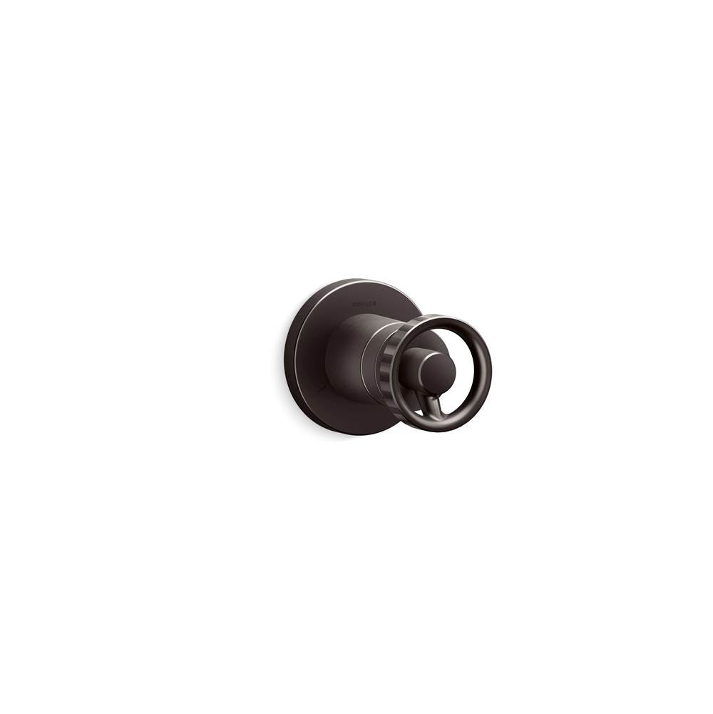 Kohler - Components MasterShower transfer valve trim with Industrial handle - Brushed Graphite