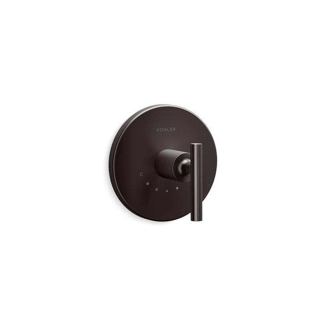 Kohler - Purist MasterShower temperature control valve trim with lever handle - Brushed Graphite