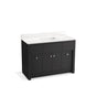 Kohler - AlouetteE 48'' bathroom vanity cabinet with sink and quartz top - Ferrous Grey