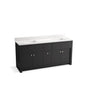 Kohler - AlouetteE 72'' bathroom vanity cabinet with sinks and quartz top - Ferrous Grey