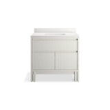 SoliveE 36'' bathroom vanity cabinet with sink and quartz top