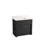 Kohler - AlouetteE 36'' bathroom vanity cabinet with sink and quartz top - Ferrous Grey