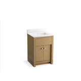 Kohler - AlouetteE 24'' bathroom vanity cabinet with sink and quartz top - Light Oak