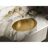 Bachata 20'' Oval Drop-In/Undermount Bathroom Sink No Overflow