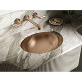 Bachata 20'' Oval Drop-In/Undermount Bathroom Sink No Overflow
