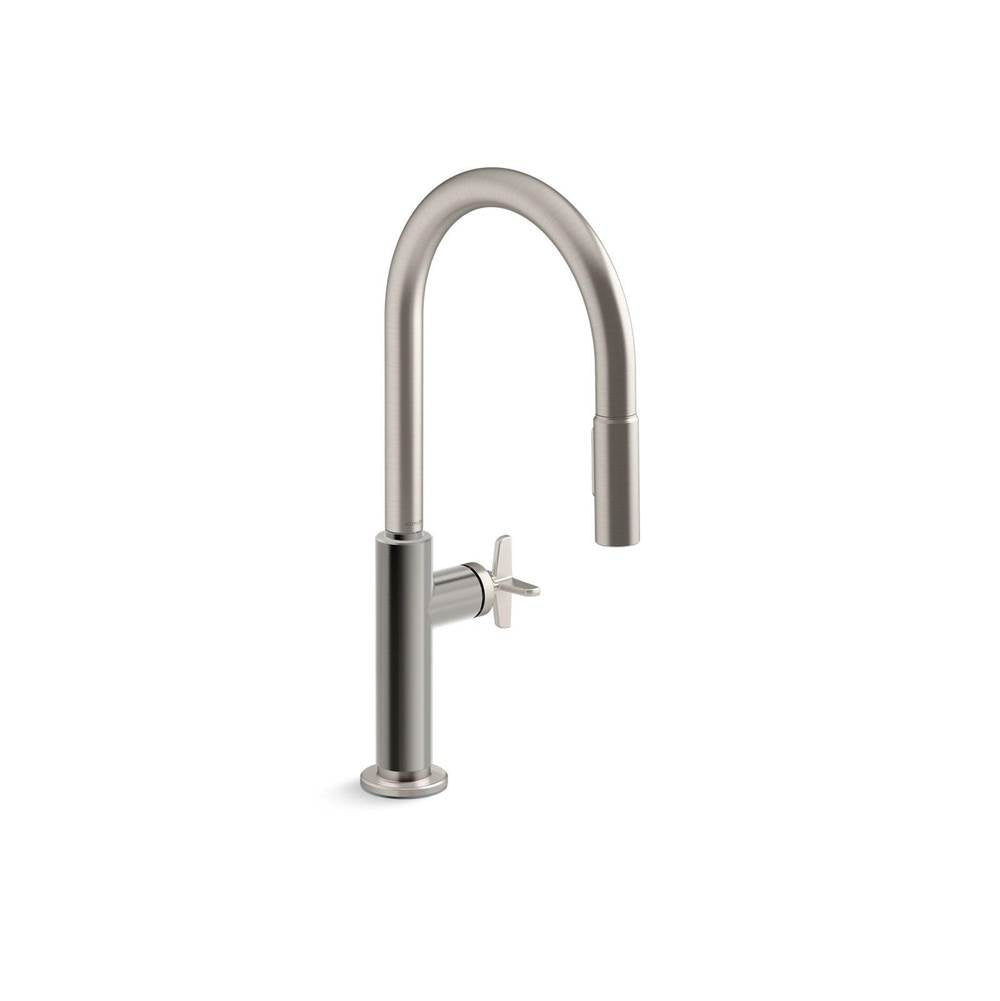 Kohler - BilletE Touchless pull-down kitchen sink faucet with two-function sprayhead - Vibrant Stainless