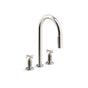 Kohler - BilletE Pull-down kitchen sink faucet with two-function sprayhead - Vibrant Polished Nickel