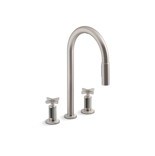 Kohler - BilletE Pull-down kitchen sink faucet with two-function sprayhead - Vibrant Stainless