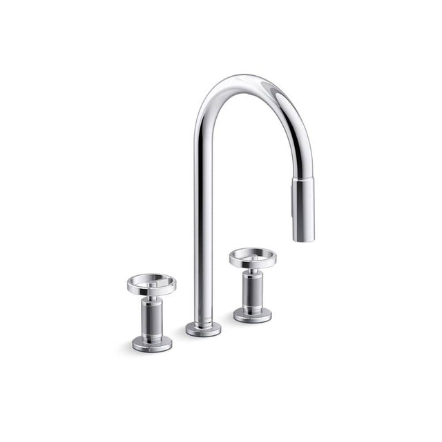 Kohler - BilletE Pull-down kitchen sink faucet with two-function sprayhead - Polished Chrome