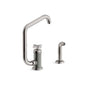 Kohler - BilletE Single-handle kitchen sink faucet with two-function extended-reach spout and side sprayer - Vibrant Titanium