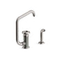 Kohler - BilletE Single-handle kitchen sink faucet with two-function extended-reach spout and side sprayer - Vibrant Titanium