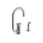 Kohler - BilletE Single-handle kitchen sink faucet with two-function extended-reach spout and side sprayer - Vibrant Titanium