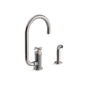 Kohler - BilletE Single-handle kitchen sink faucet with two-function extended-reach spout and side sprayer - Vibrant Titanium